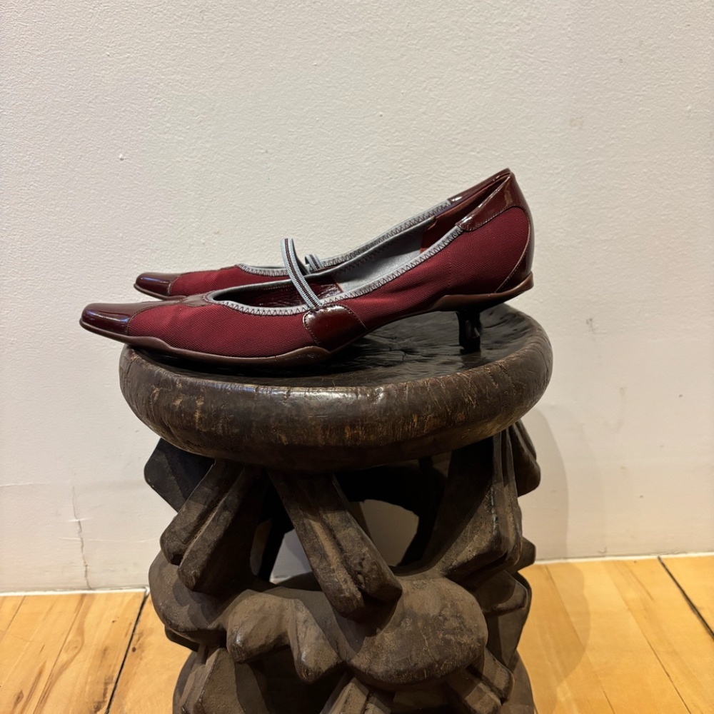 Prada Linea Rossa shoes Bordeau and light blue. - Picture 3 of 6